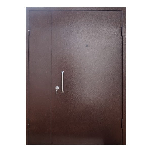 Входная металлическая двустворчатая дверь с порошковым напылением АДАЖИО 103