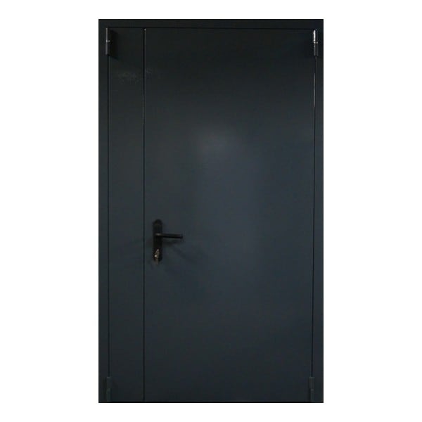 Входная металлическая двустворчатая дверь с порошковым напылением АДАЖИО 98
