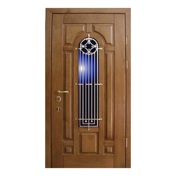 Входная металлическая дверь с отделкой массивом дуба АЛЛЕГРО 257