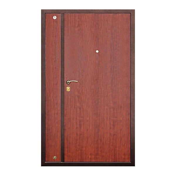 Входная металлическая двустворчатая дверь с МДФ-панелью АДАЖИО 220