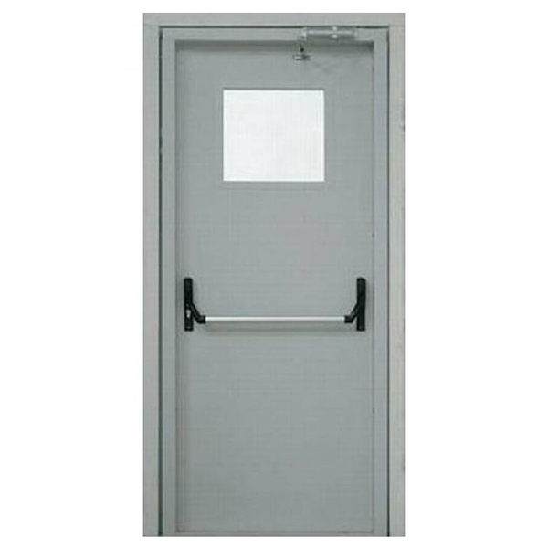 Техническая металлическая дверь с порошковым напылением и остеклением АДАЖИО 59