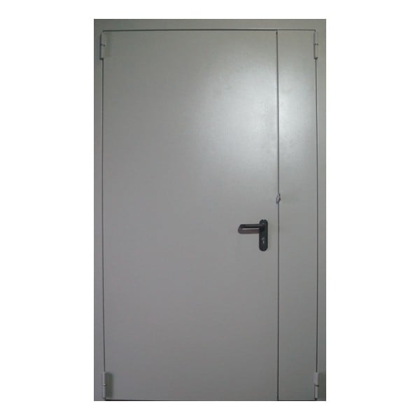 Входная металлическая двустворчатая дверь с порошковым напылением АДАЖИО 97