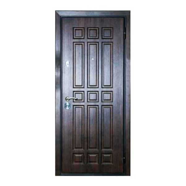 Входная металлическая дверь с МДФ-панелью и остеклением РОНДО 112
