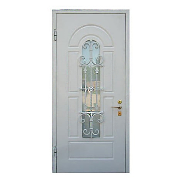 Входная металлическая дверь с МДФ-панелью и остеклением СИМФОНИЯ 175