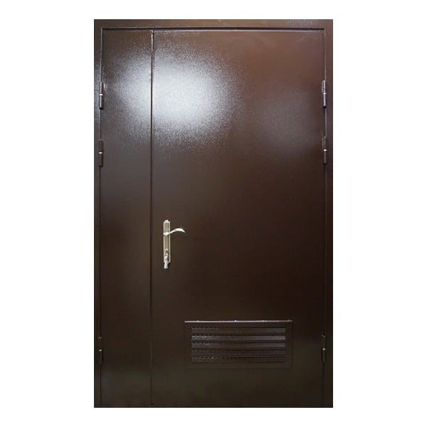 Входная металлическая двустворчатая дверь с порошковым напылением АДАЖИО 99