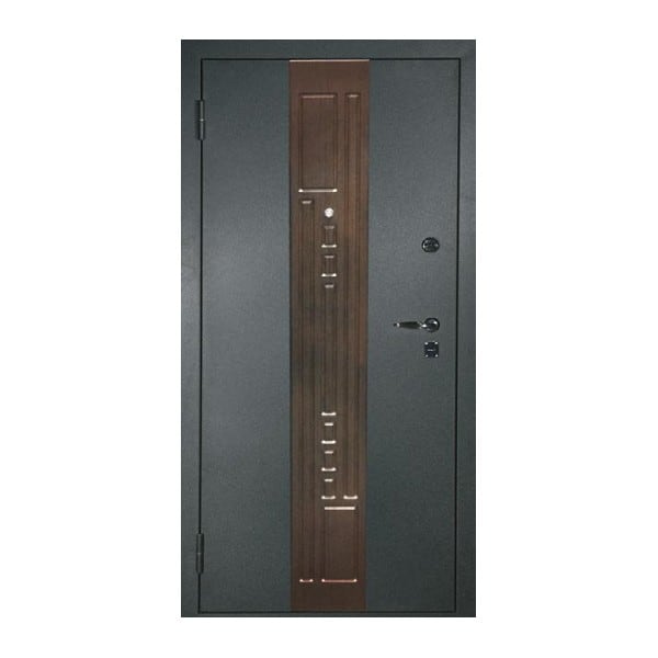 Входная металлическая дверь с МДФ и порошковым напылением РОНДО 34